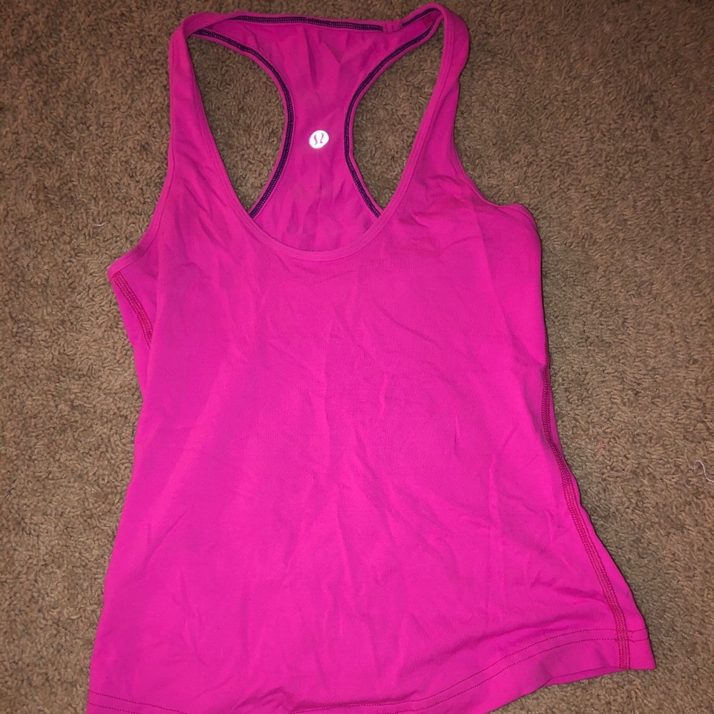 lululemon hot pink workout tank